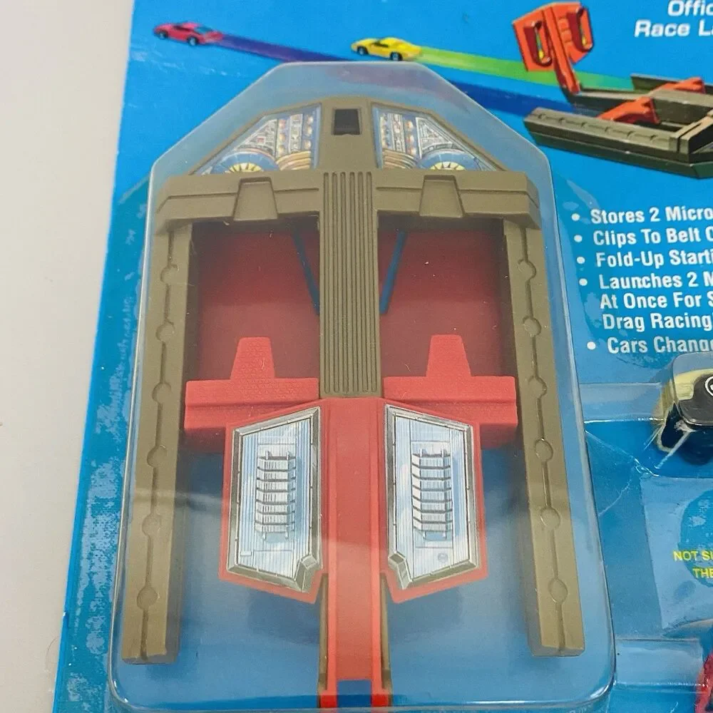Hot Wheels Micro Color Racers Speed Blaster Launcher Set w Cars Vintage